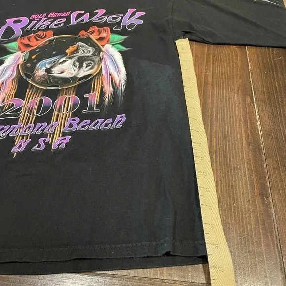60th Anniversary Daytona Beach Bike Week 2001 Biker Shirt - Picture 3 of 9